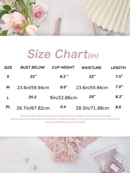 Luxury French Lace Lingerie Set (8PCS)