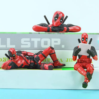 Buy 1 get 1 free Deadpool Mini Action Figures Set – Toys for Desk & Car Decor