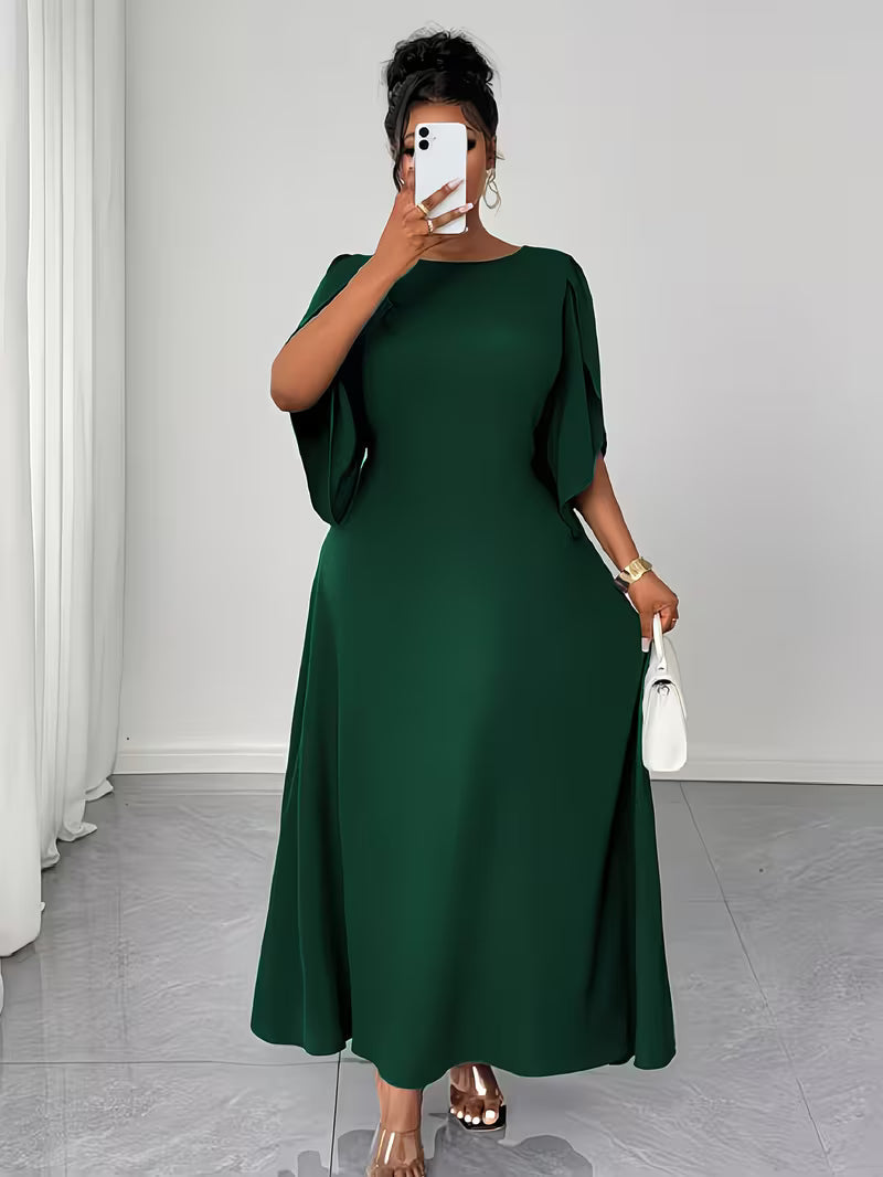Elegant Plus Size Flared Dress for Women