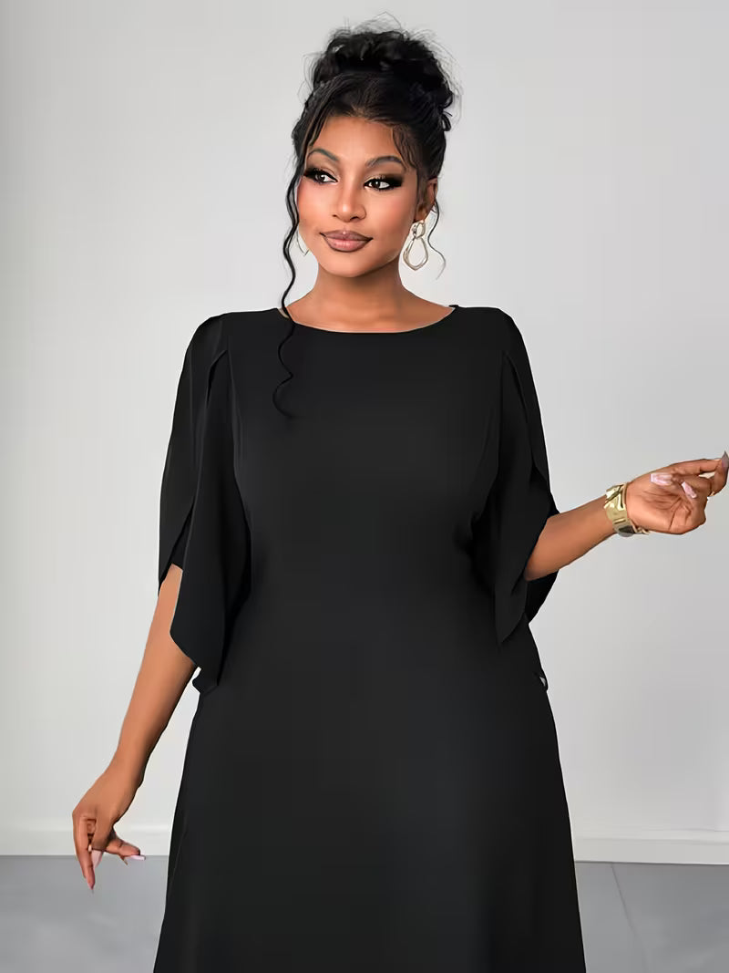 Elegant Plus Size Flared Dress for Women