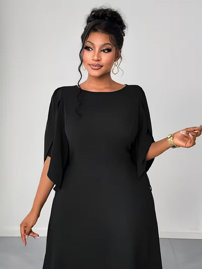Elegant Plus Size Flared Dress for Women