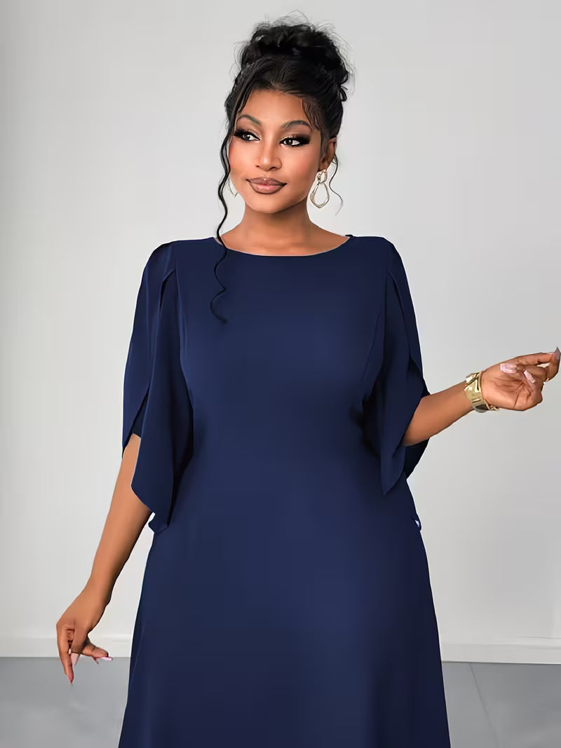 Elegant Plus Size Flared Dress for Women