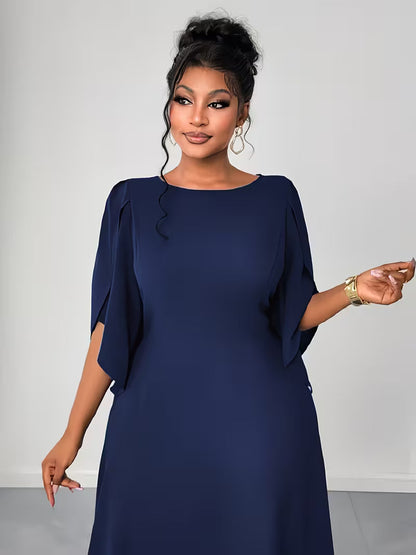 Elegant Plus Size Flared Dress for Women
