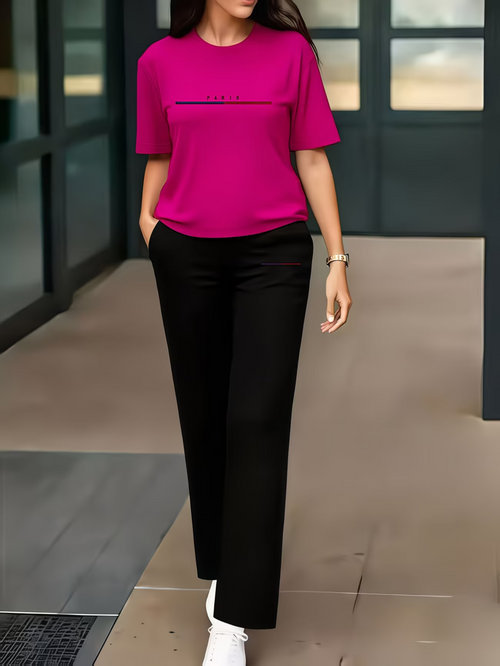 Celestial Moon Print Plus Size Lounge Set