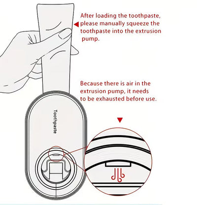 Automatic Toothpaste Squeezer with Cute Cartoon Holder