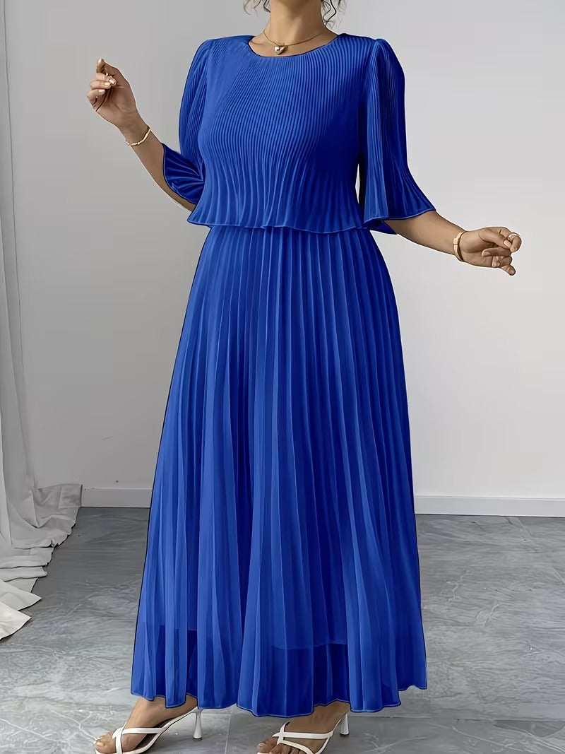 Effortless Style Plus Size Ruffle Dress for Elegant Occasions