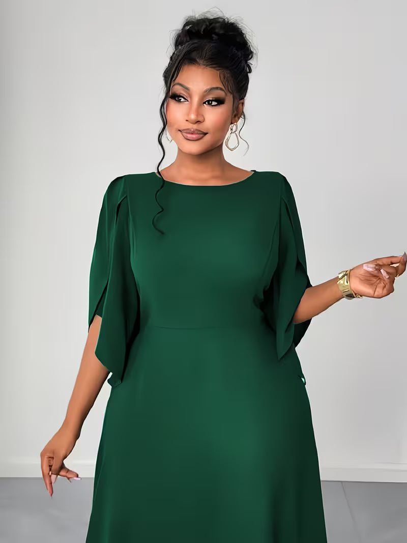 Elegant Plus Size Flared Dress for Women