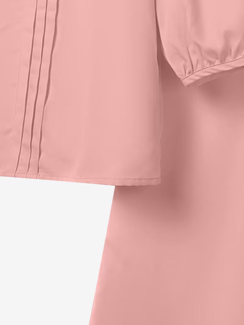 Luxe Bow-Knot Pleated Blouse & Wide-Leg Pants Co-Ord Set