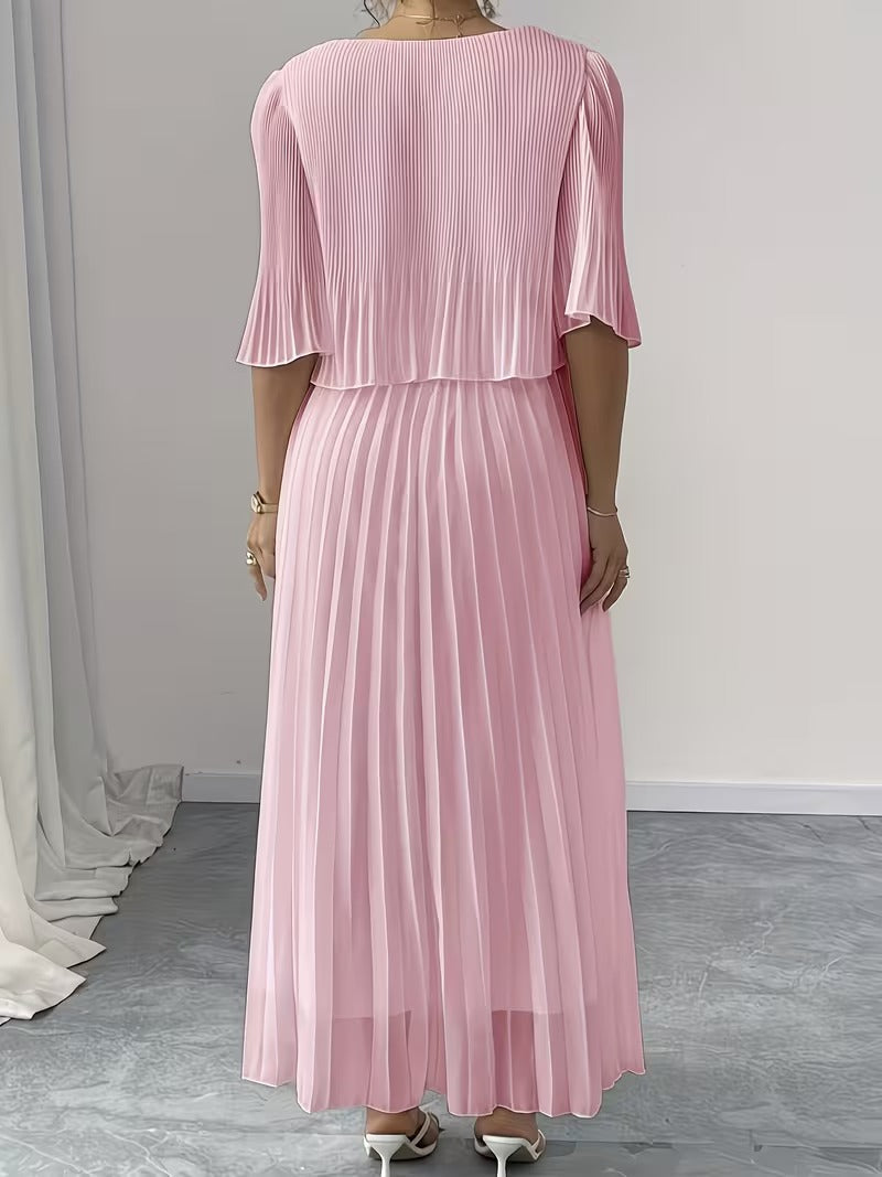 Effortless Style Plus Size Ruffle Dress for Elegant Occasions