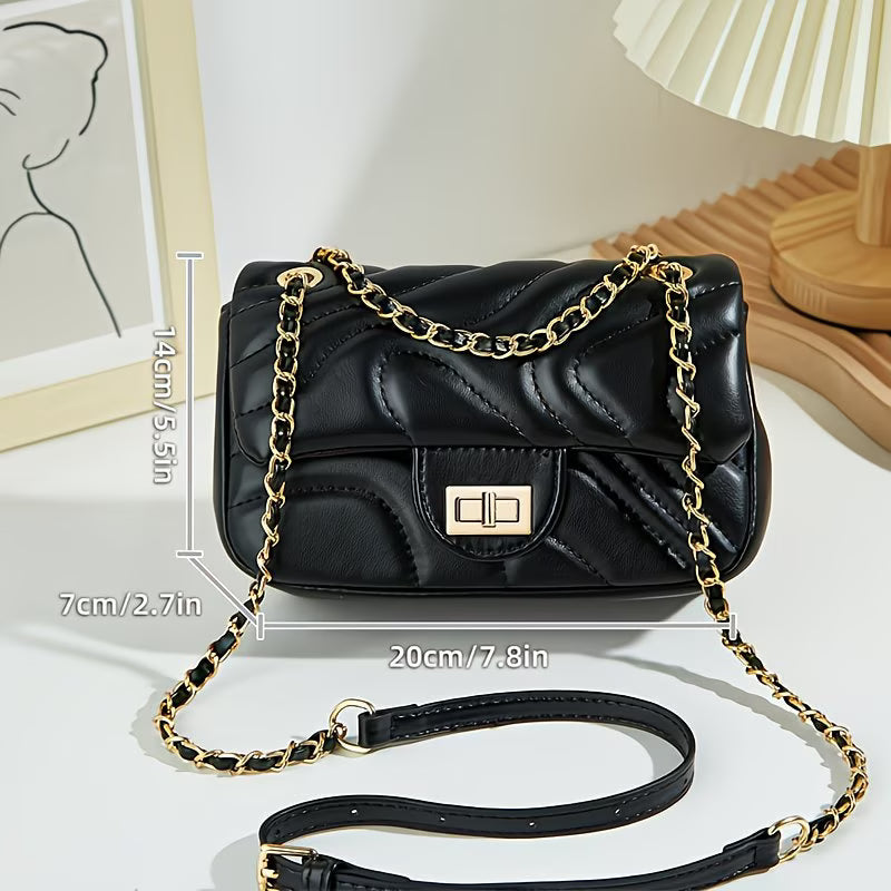 Mini Quilted Crossbody Flip Bag