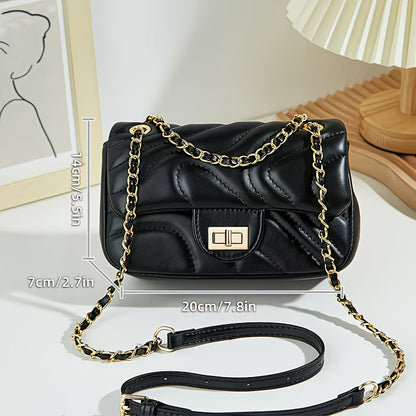 Mini Quilted Crossbody Flip Bag