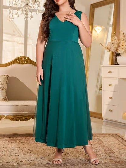 Luxury Plus Size Lace Cardigan with Lotus Sleeves & Elegant Maxi Dress