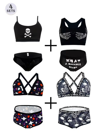 Luxury French Lace Lingerie Set (8PCS)