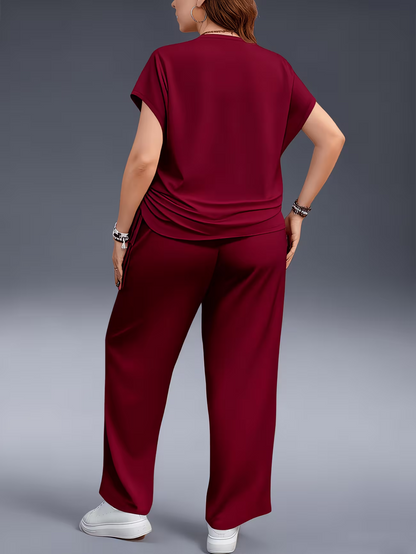 Celestial Moon Print Plus Size Lounge Set