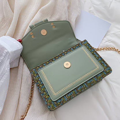 Trendy PU Leather Crossbody Bag – Lightweight Square Design with Spacious Interior