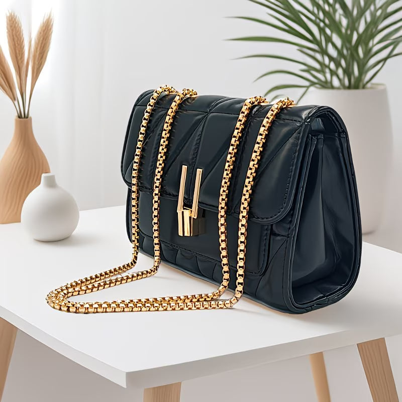 Fashion Chain PU Small Square Crossbody Bag