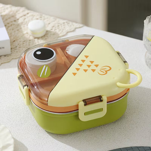 Cute Bento Lunch Box with Sauce Container