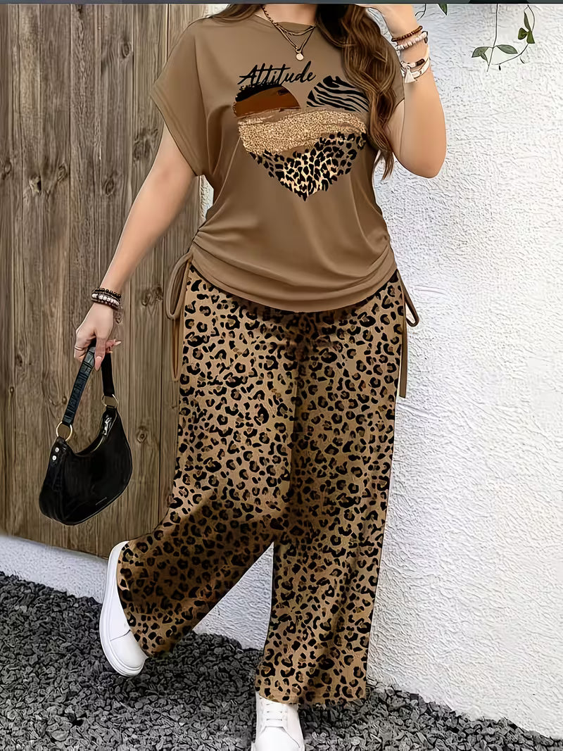 New Trend Co-Ord Set – Casual Tee & Printed Pants