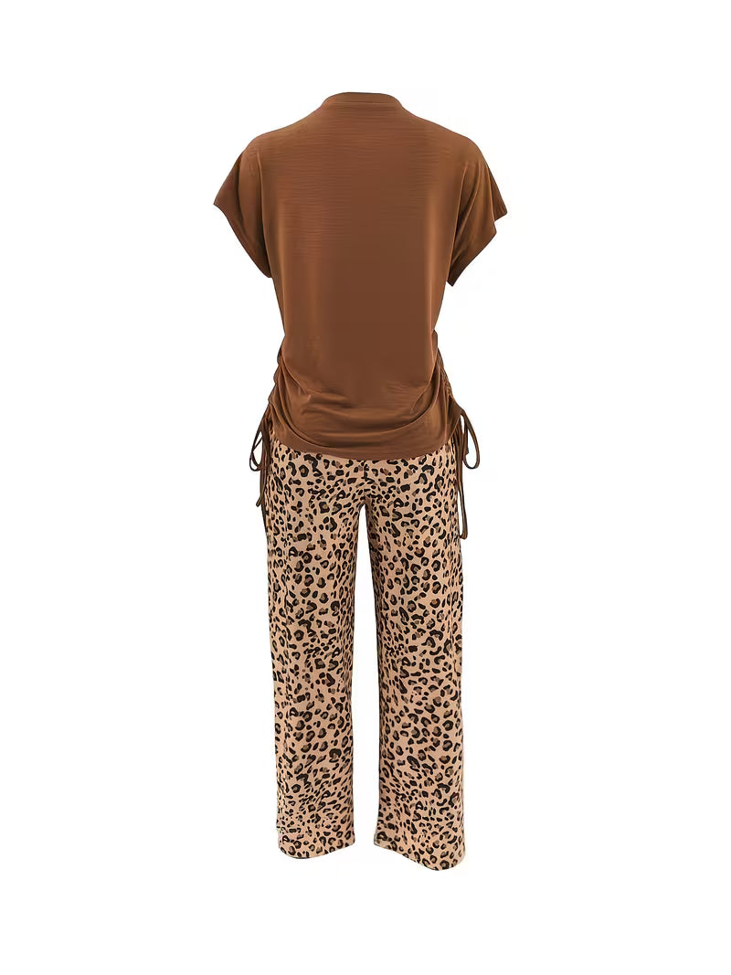 New Trend Co-Ord Set – Casual Tee & Printed Pants