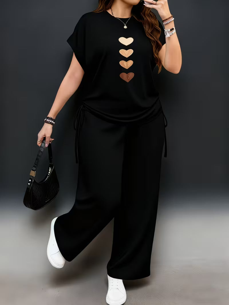 New Trend Co-Ord Set – Casual Tee & Printed Pants