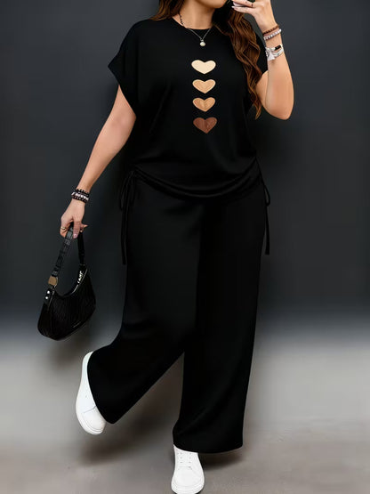 New Trend Co-Ord Set – Casual Tee & Printed Pants