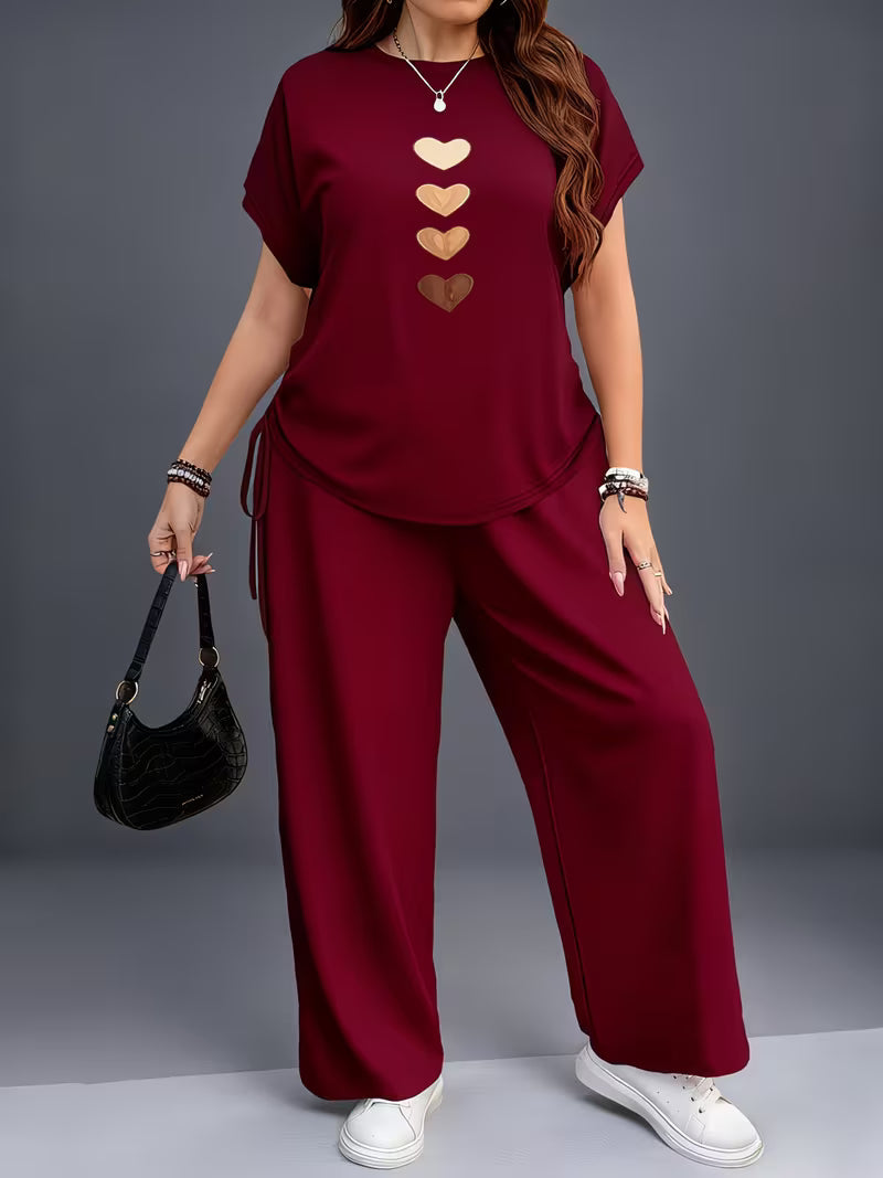 New Trend Co-Ord Set – Casual Tee & Printed Pants