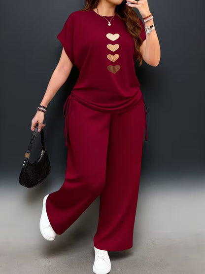 New Trend Co-Ord Set – Casual Tee & Printed Pants