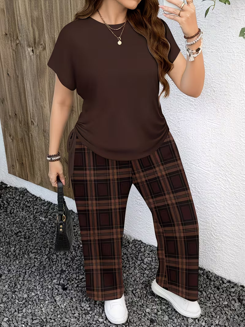 New Trend Co-Ord Set – Casual Tee & Printed Pants