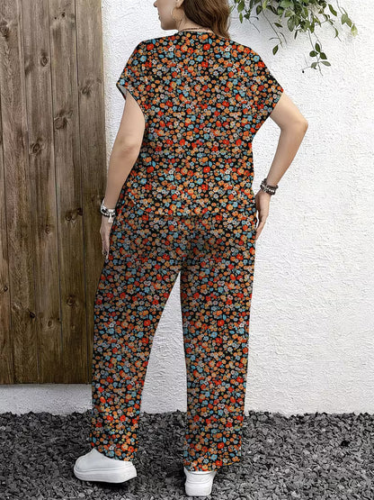 New Trend Co-Ord Set – Casual Tee & Printed Pants
