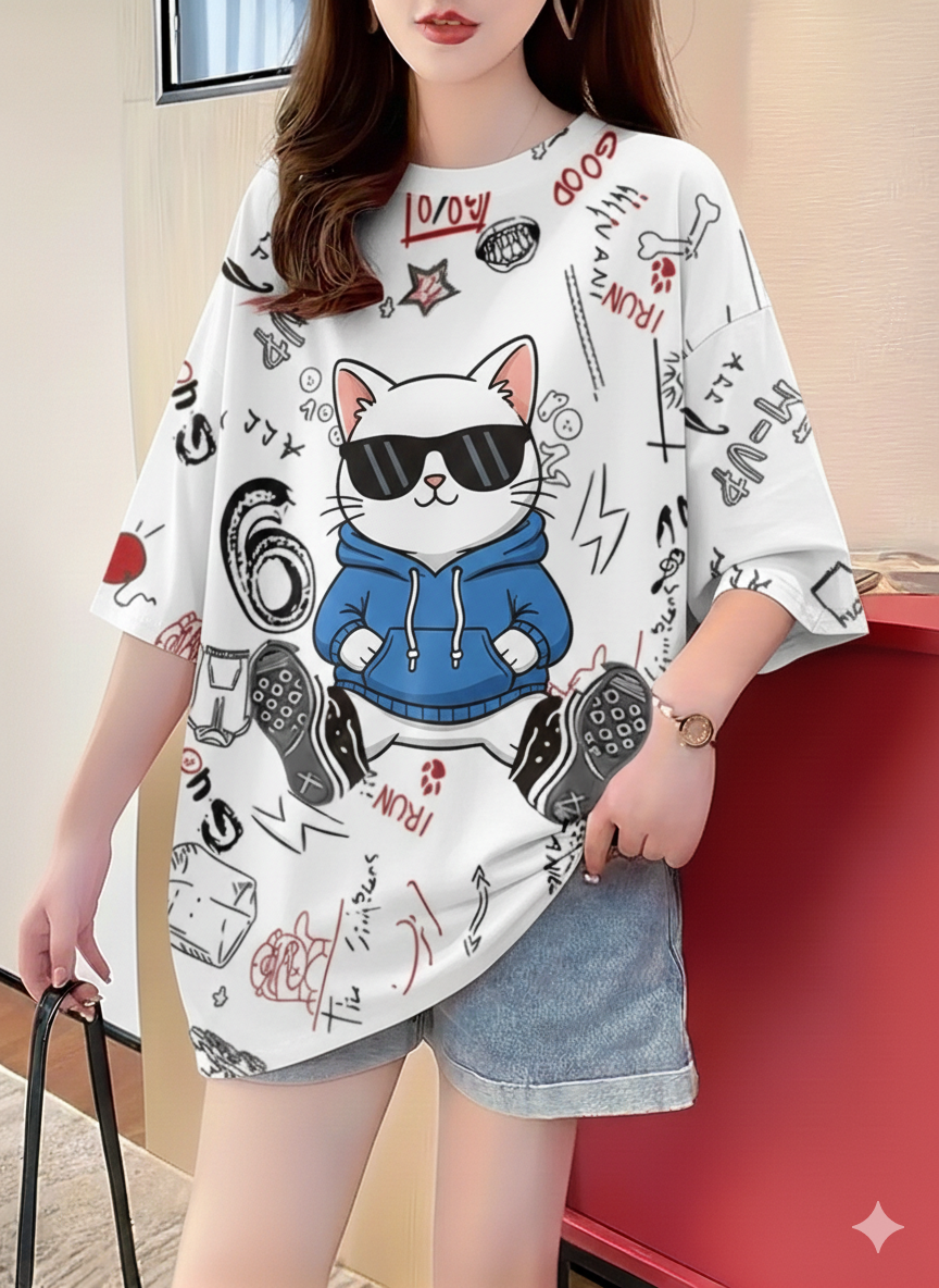 Pack of 3 Women’s Graphic Printed T-Shirts | Casual Stylish Cotton Tees