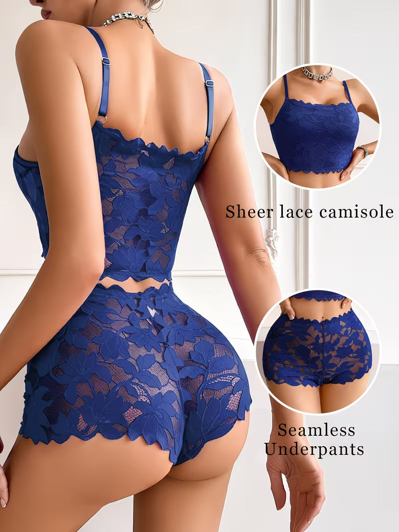 Luxury French Lace Lingerie Set (8PCS)
