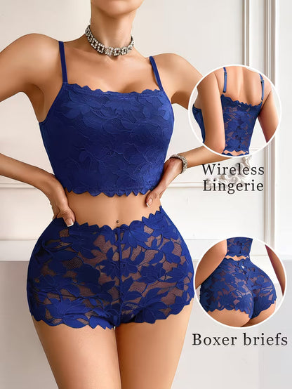 Luxury French Lace Lingerie Set (8PCS)