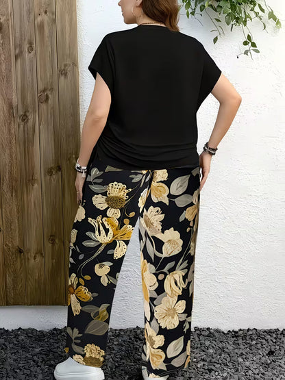 New Trend Co-Ord Set – Casual Tee & Printed Pants