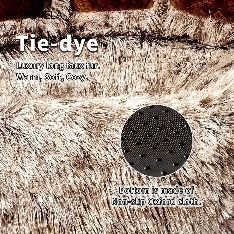 Bear Paw Plush Pet Bed – Soft Cozy Cat & Dog Bed with Non-Slip Bottom 🐾