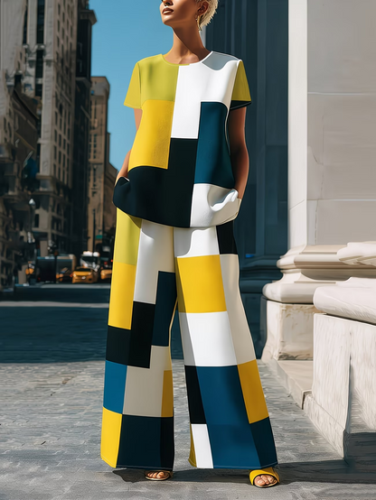 Urban Grace V-Neck Workwear Co-Ord