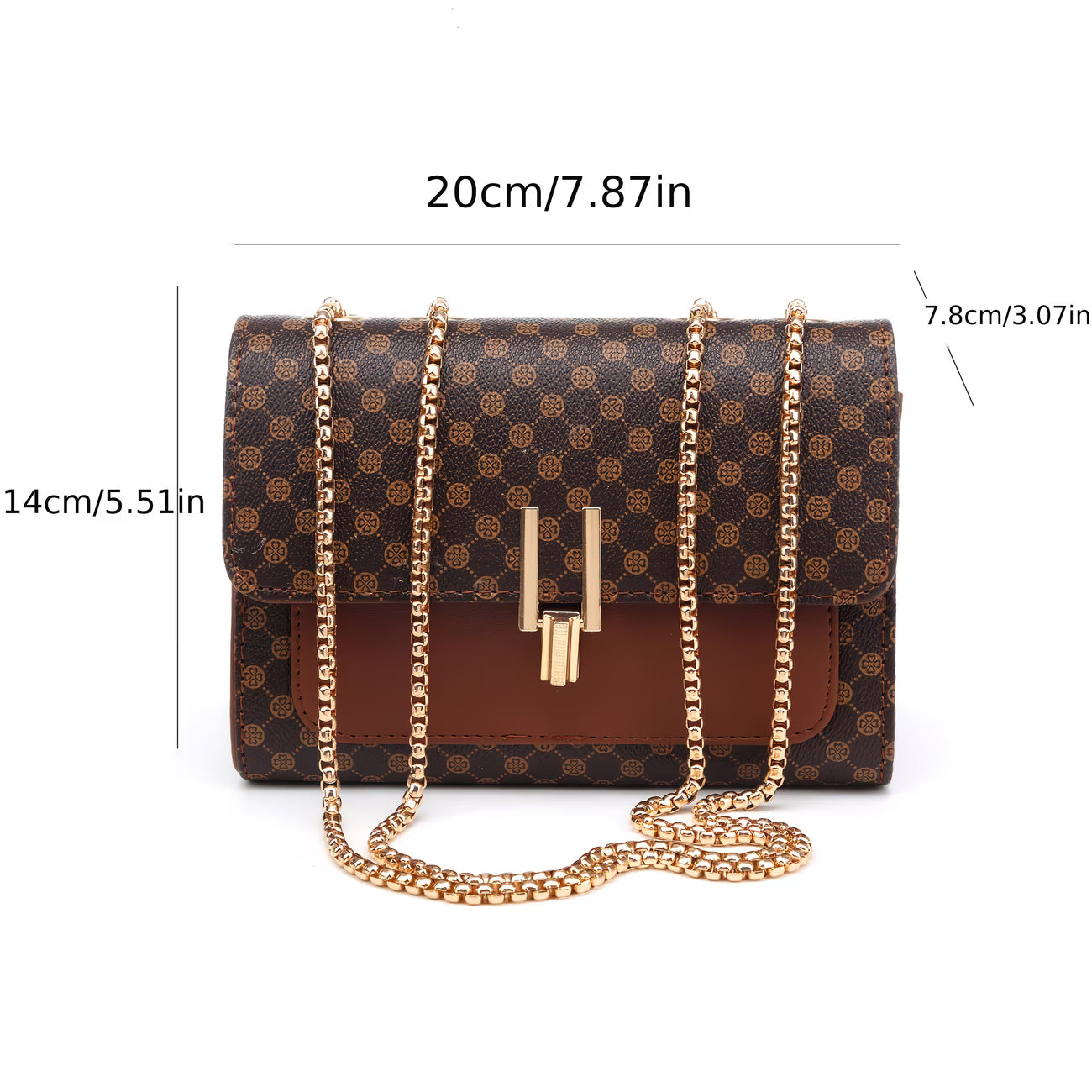 Polka Dot Chain Crossbody Bag