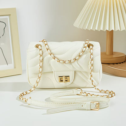 Mini Quilted Crossbody Flip Bag