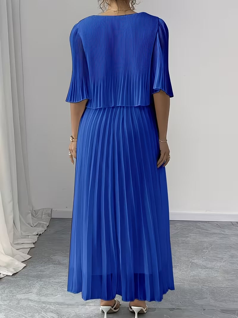 Effortless Style Plus Size Ruffle Dress for Elegant Occasions