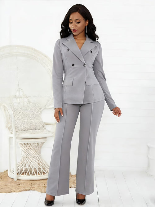 DAYSNew Elite Double-Breasted Suit Co-Ord Set