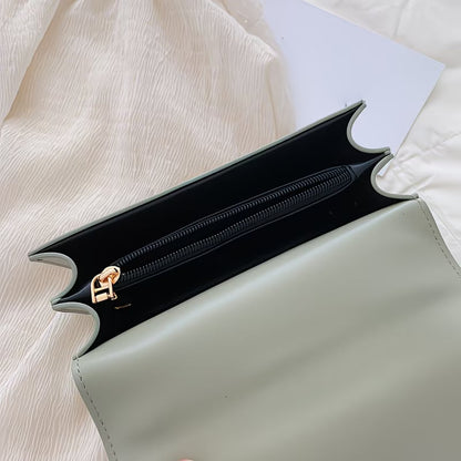 Trendy PU Leather Crossbody Bag – Lightweight Square Design with Spacious Interior