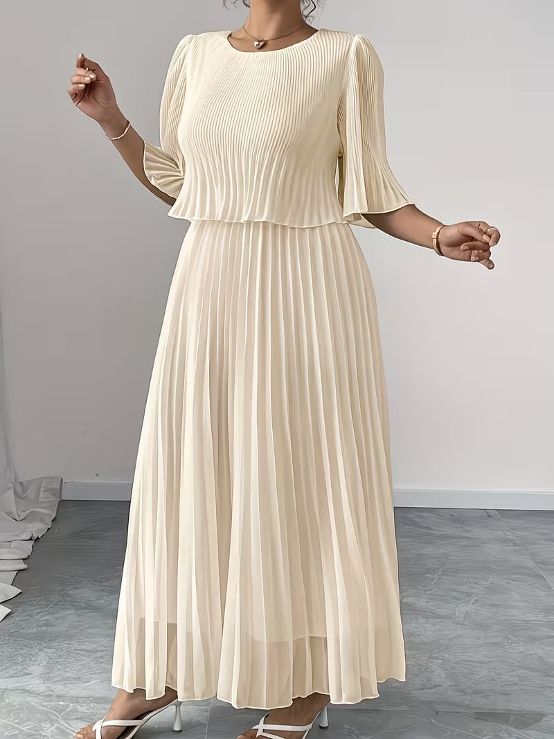 Effortless Style Plus Size Ruffle Dress for Elegant Occasions