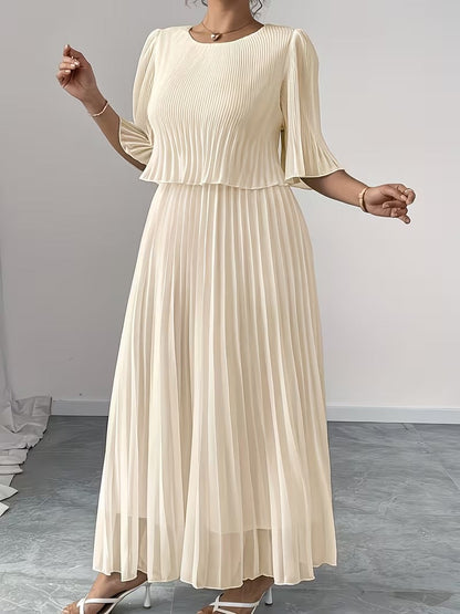 Effortless Style Plus Size Ruffle Dress for Elegant Occasions