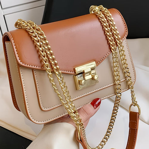 Mini Push Lock Square Chain Bag