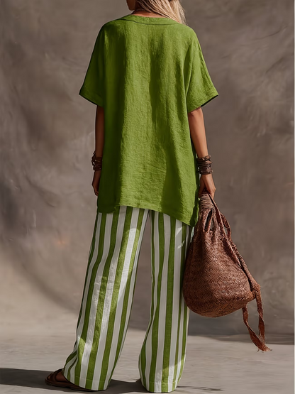 Urban Grace V-Neck Workwear Co-Ord