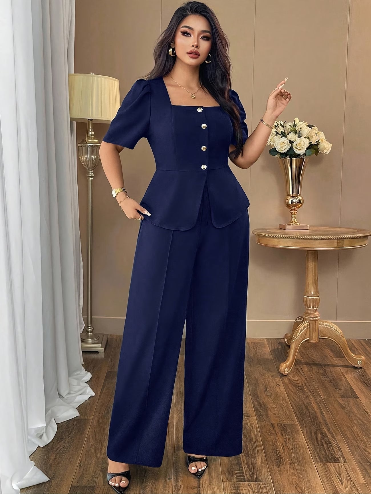 DAYSPlus Elegant Curve Workwear Co-Ord Set