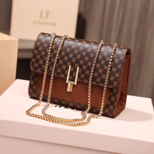 Polka Dot Chain Crossbody Bag