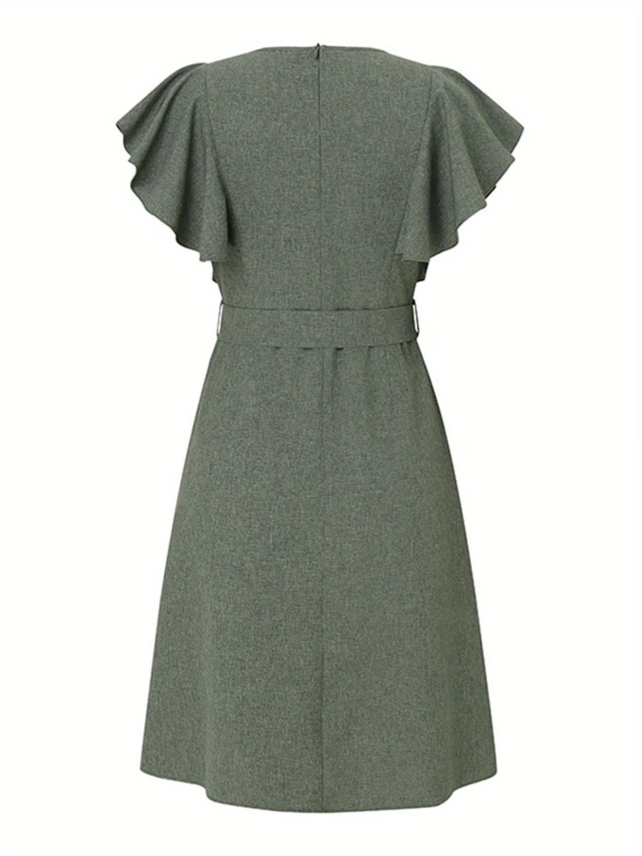 ZANZEA Women’s Square Neck Button Dress