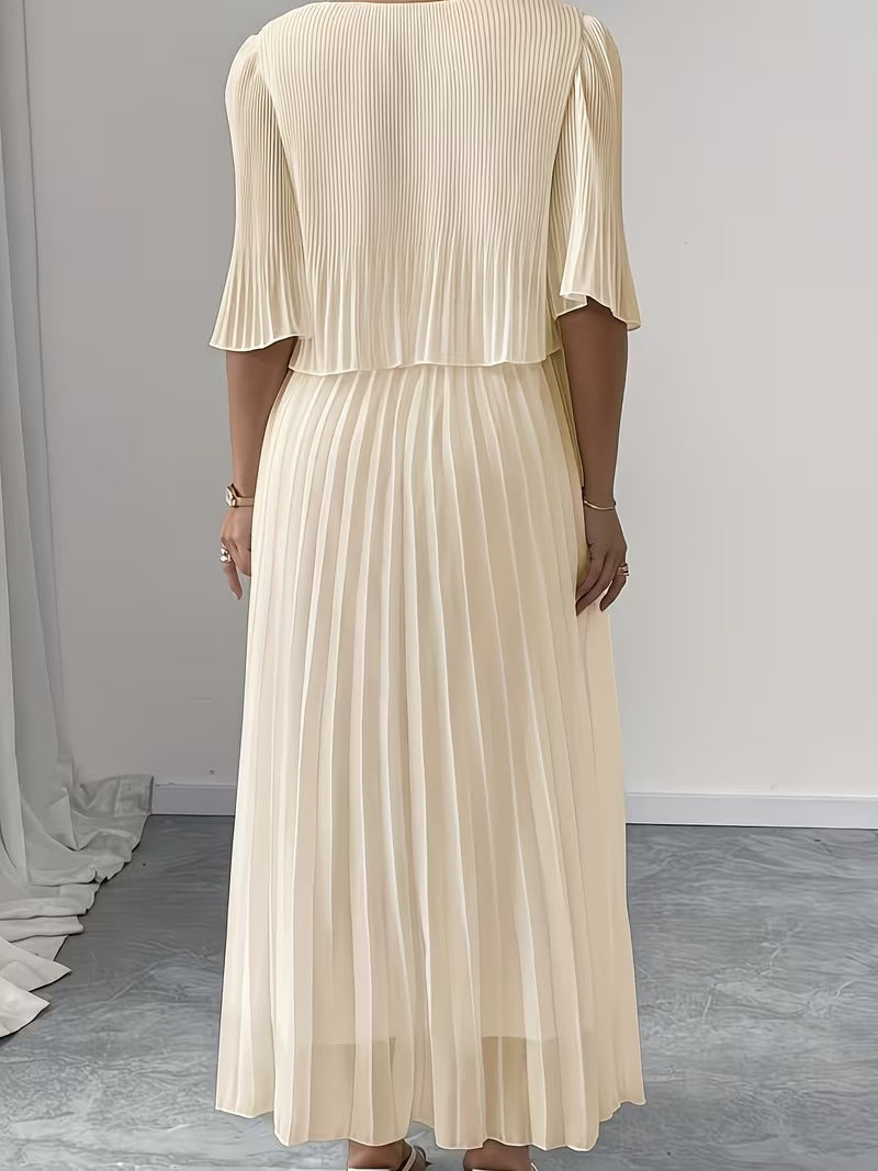 Effortless Style Plus Size Ruffle Dress for Elegant Occasions