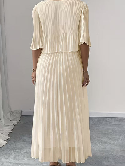 Effortless Style Plus Size Ruffle Dress for Elegant Occasions