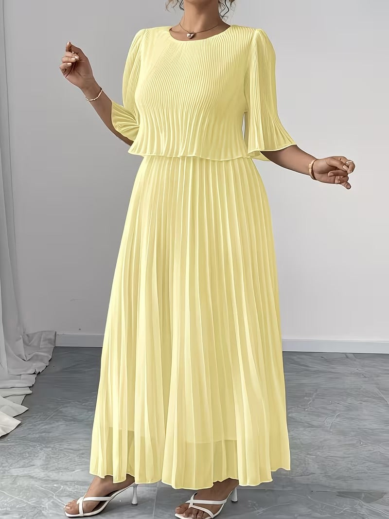 Effortless Style Plus Size Ruffle Dress for Elegant Occasions